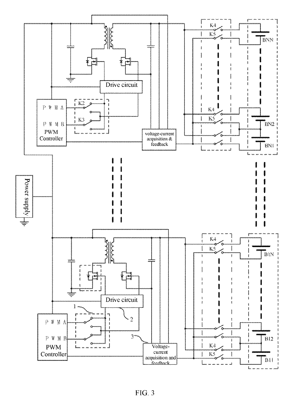 Isolated bidirectional constant-current maintenance system based on power supply source of shared device