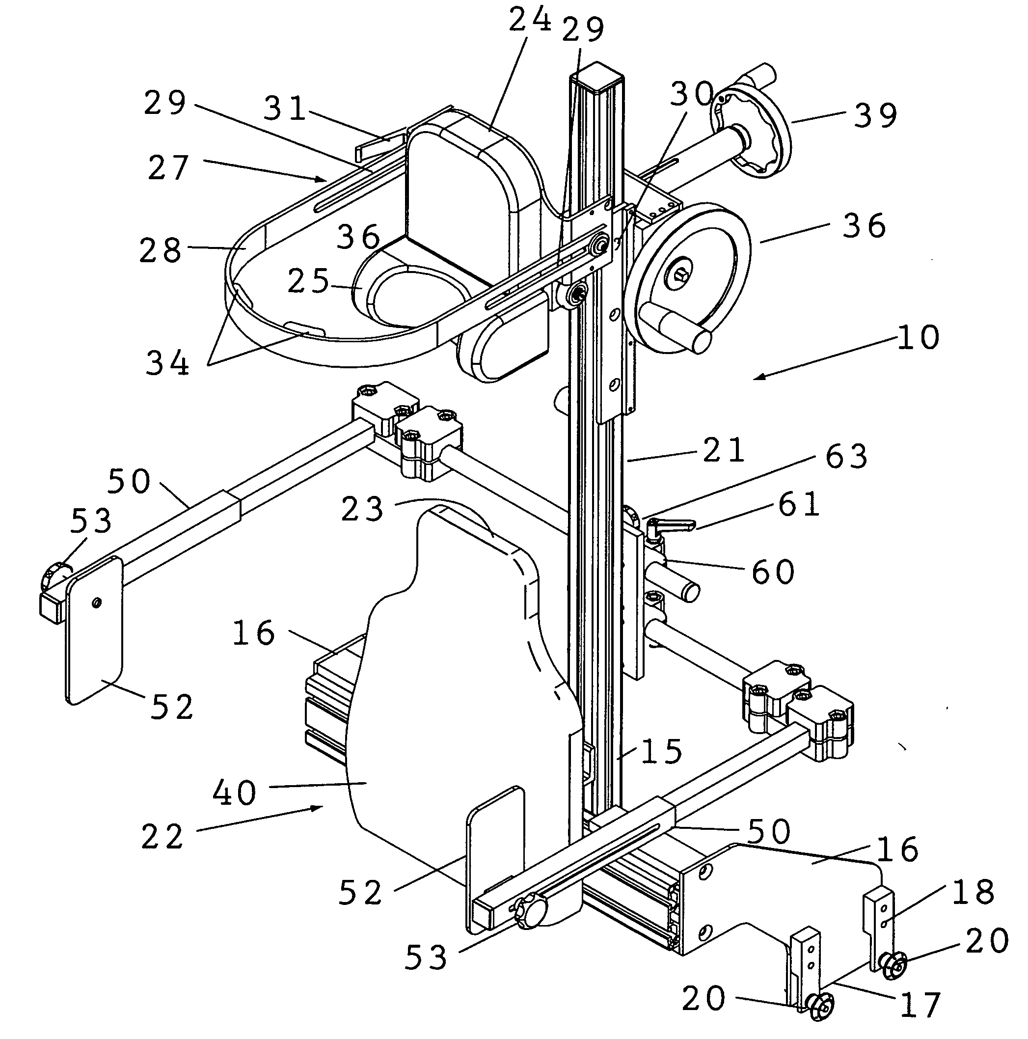 Shoulder surgery attachment for a surgical table