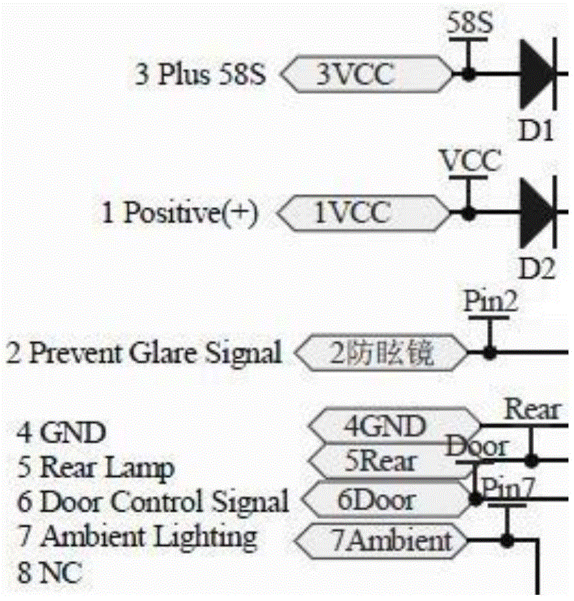 Automobile indoor atmosphere lamp light modulation circuit