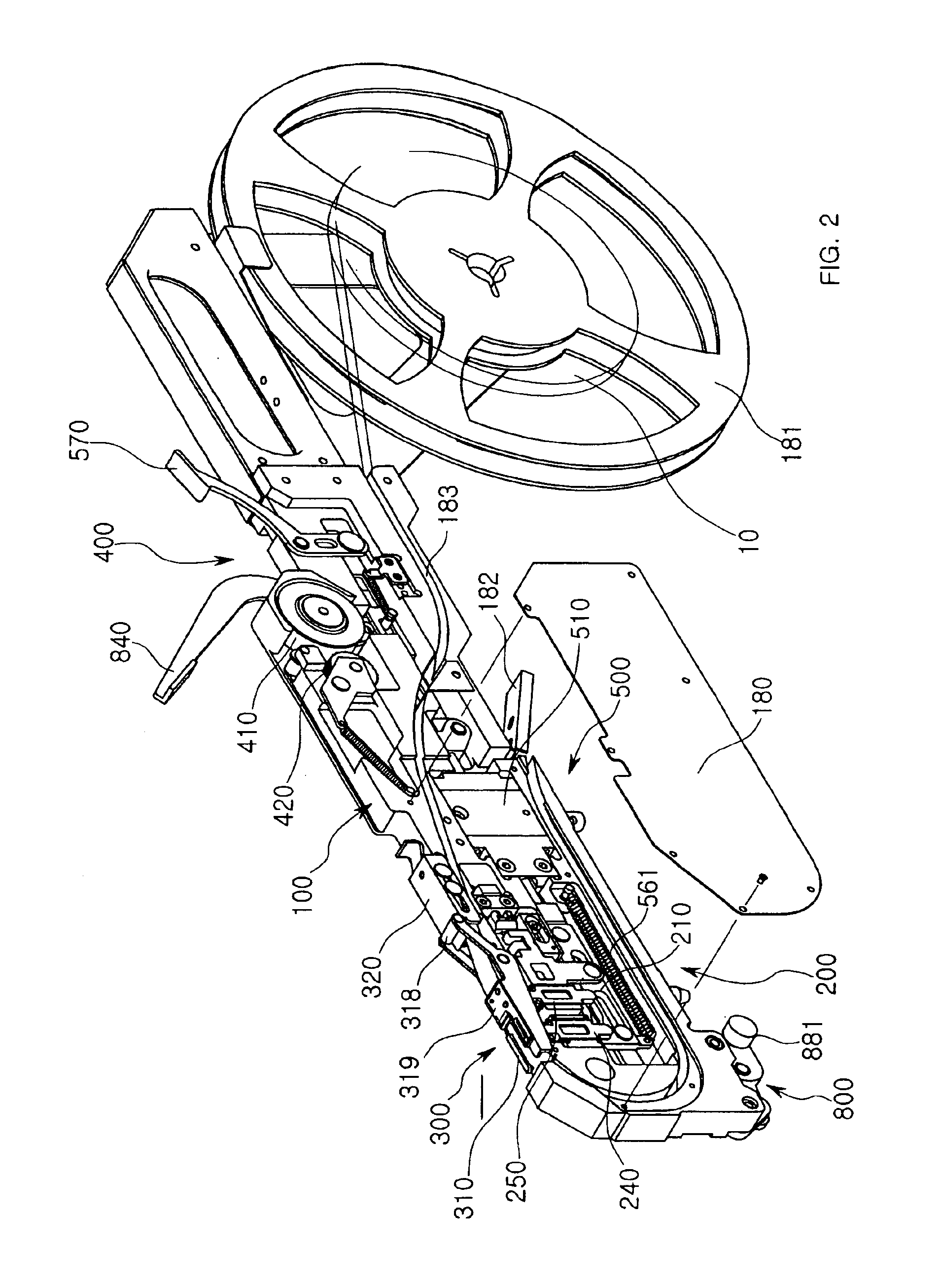 Tape feeder for chip mounters