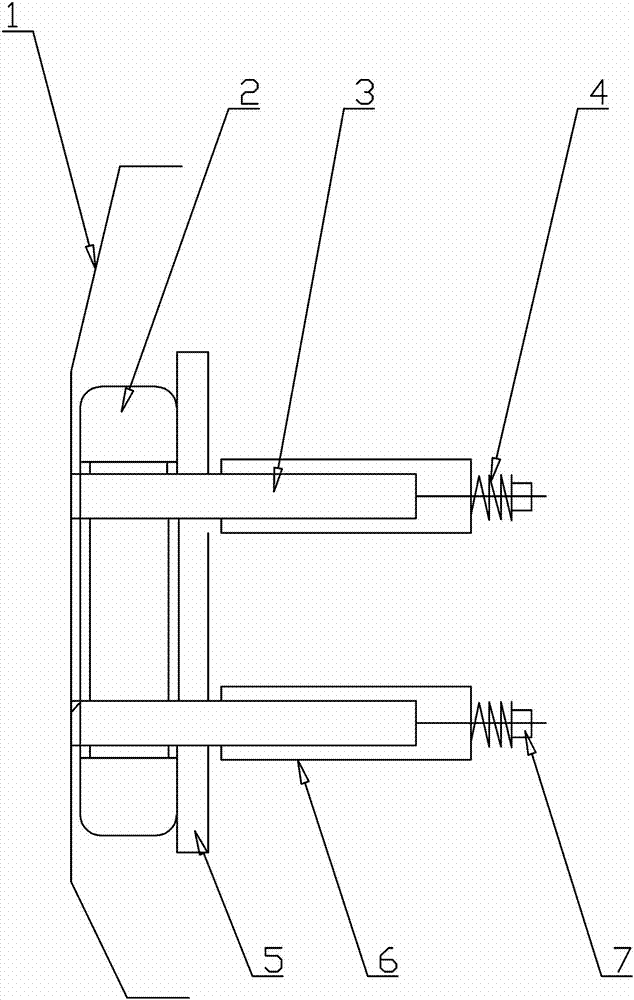 Concrete material taking platform and anti-collision damping device