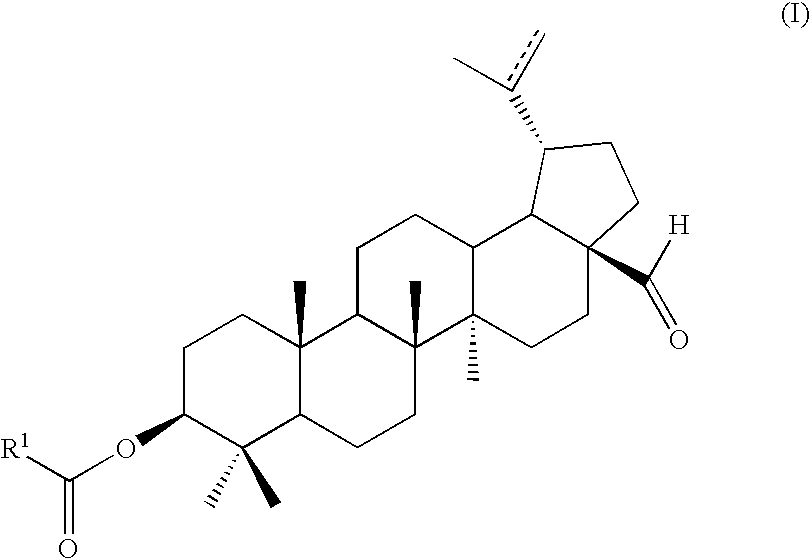 Methods of manufacturing bioactive 3-esters of betulinic aldehyde and betulinic acid