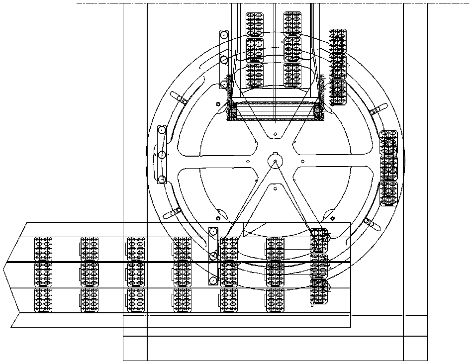 Directional rotary plate feeding device