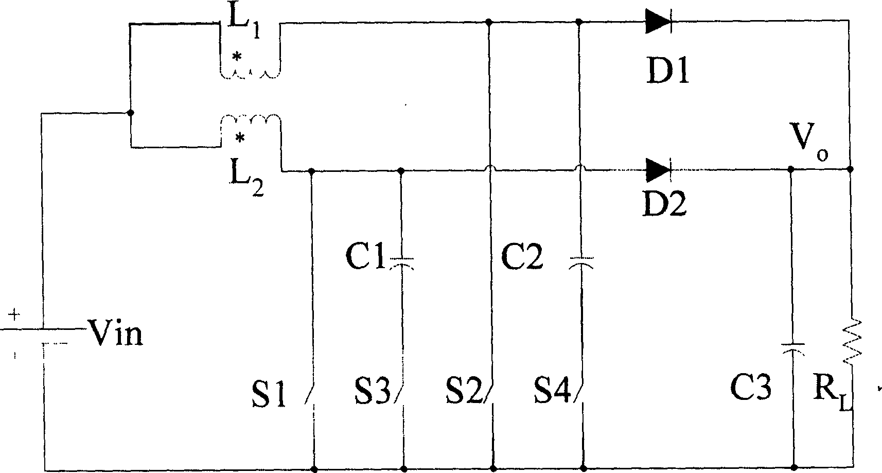 Boost type active interlaced parallel soft switch circuit