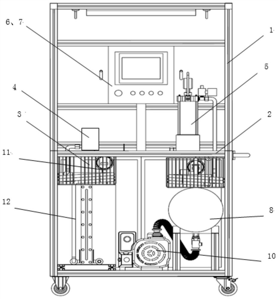 A vacuum pumping and oiling system and method for a hydraulic spring operating mechanism