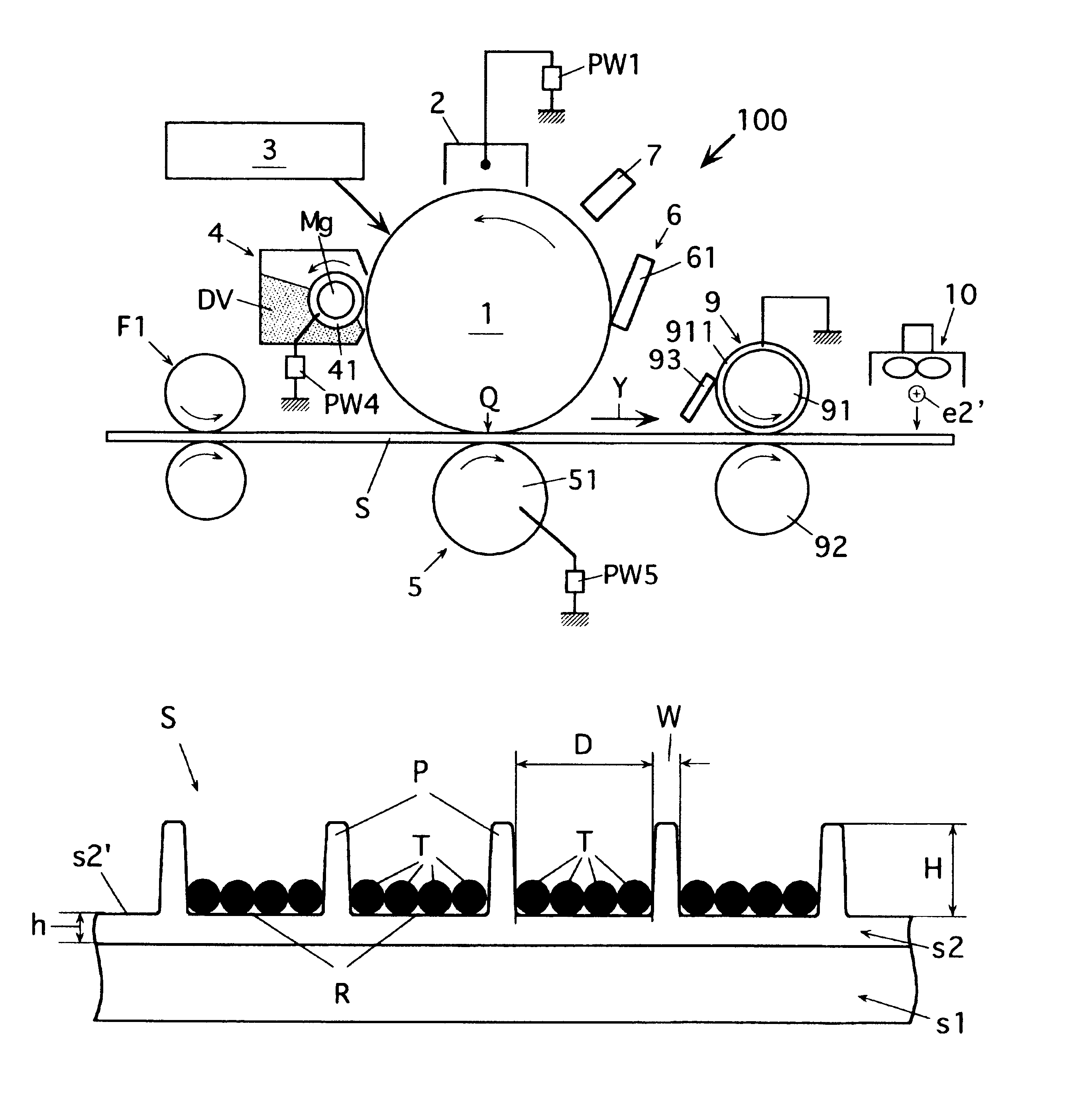 Non-fixing type image forming method and non-fixing type image forming apparatus