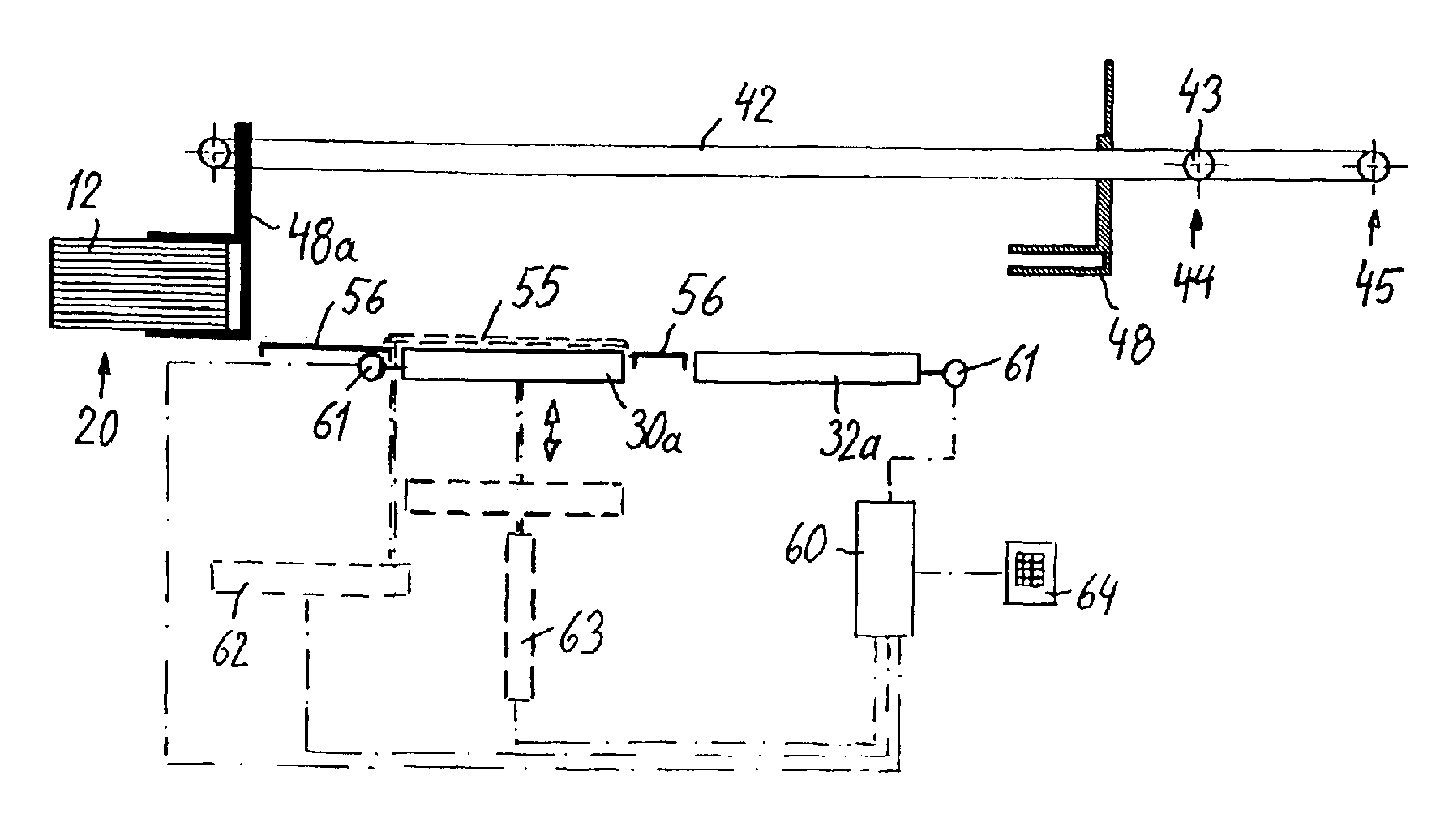 Conveyor system and method for transferring stacks of paper or the like to a discharge conveyor