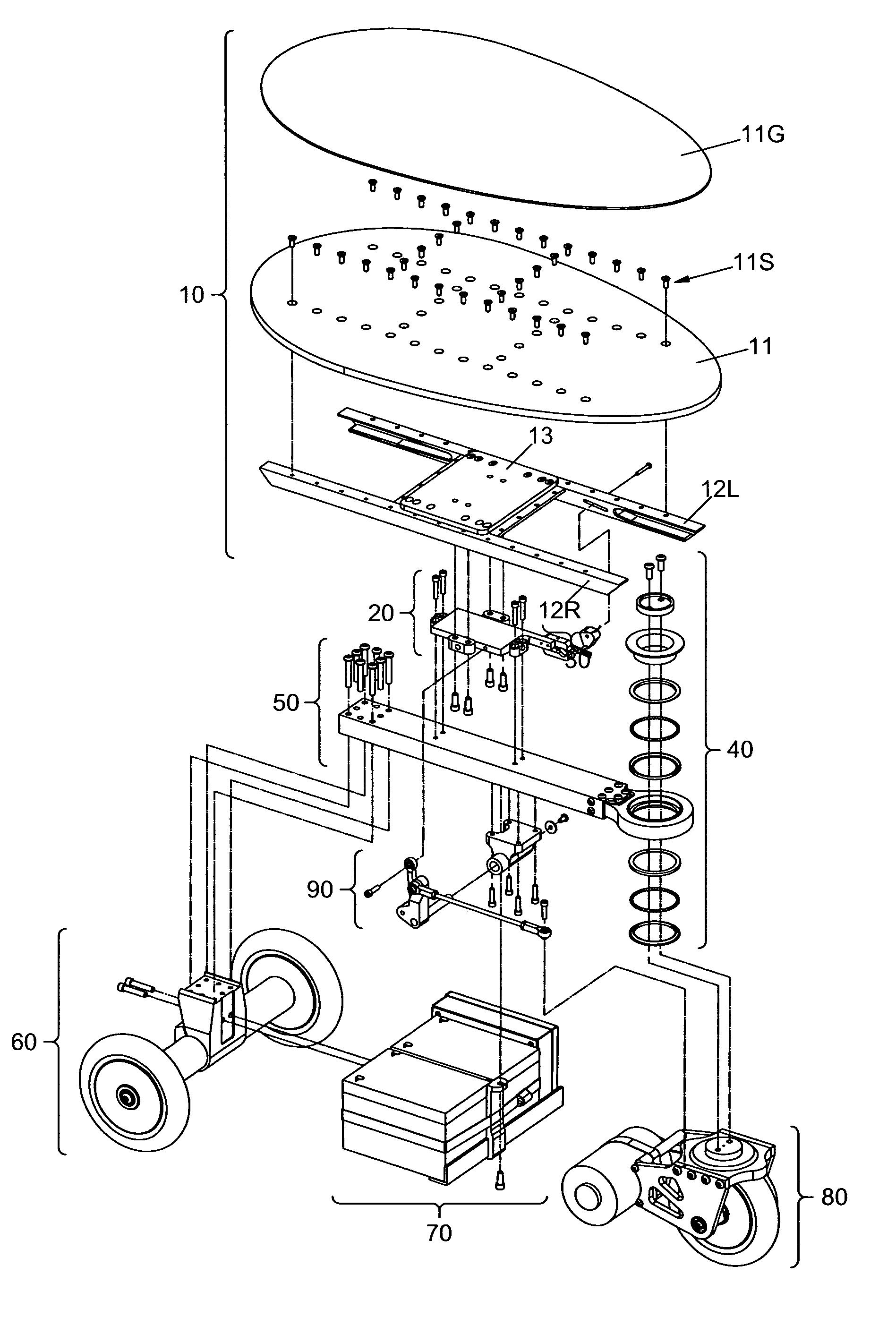 Foot-controlled motorized vehicle