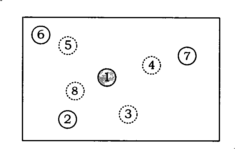 Control method for shrouding wireless sensor network using node boundary