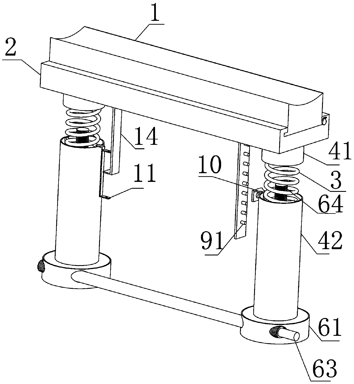 Transition roller cleaning device used in float glass slag box and cleaning method thereof