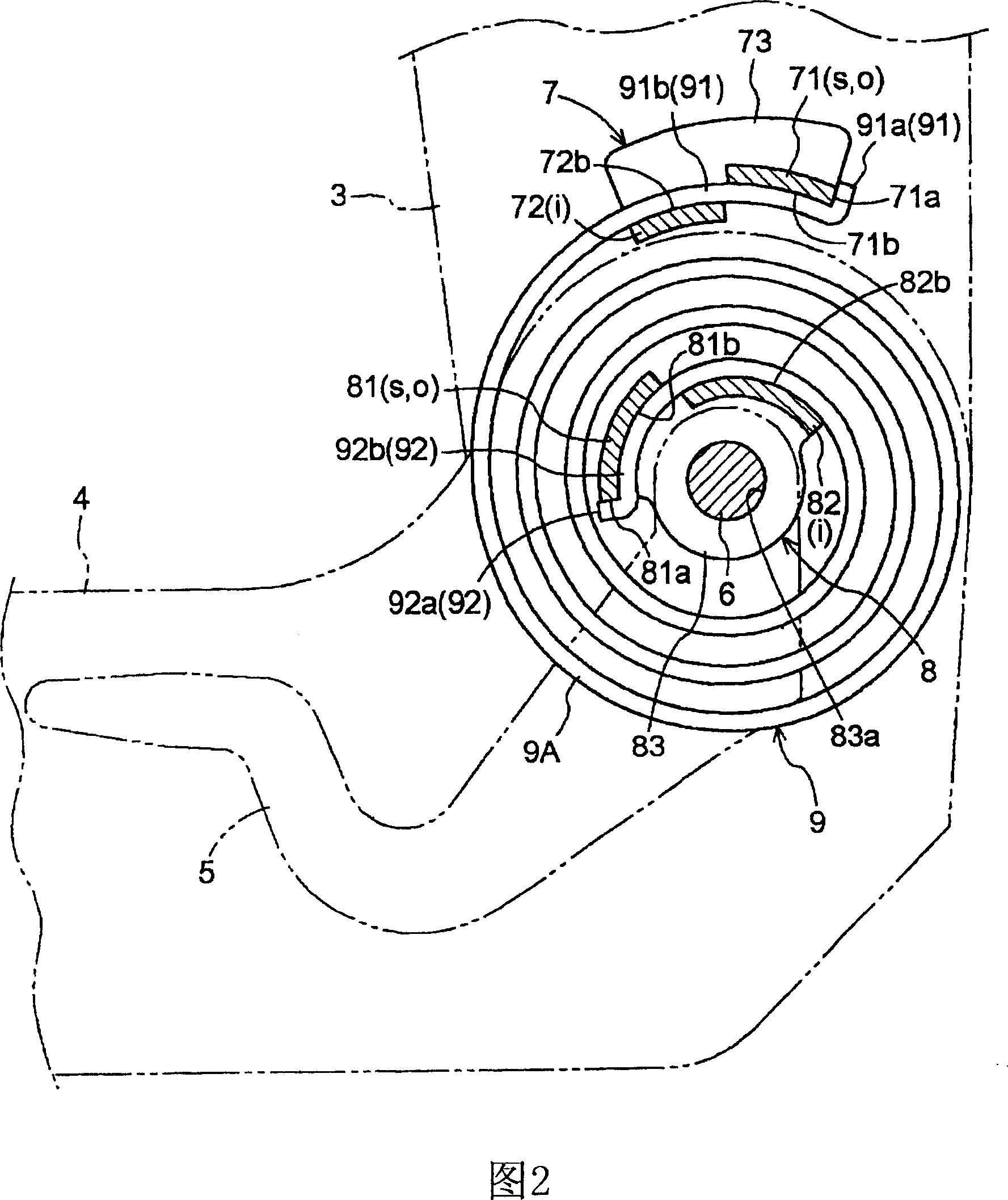Seat reclining device