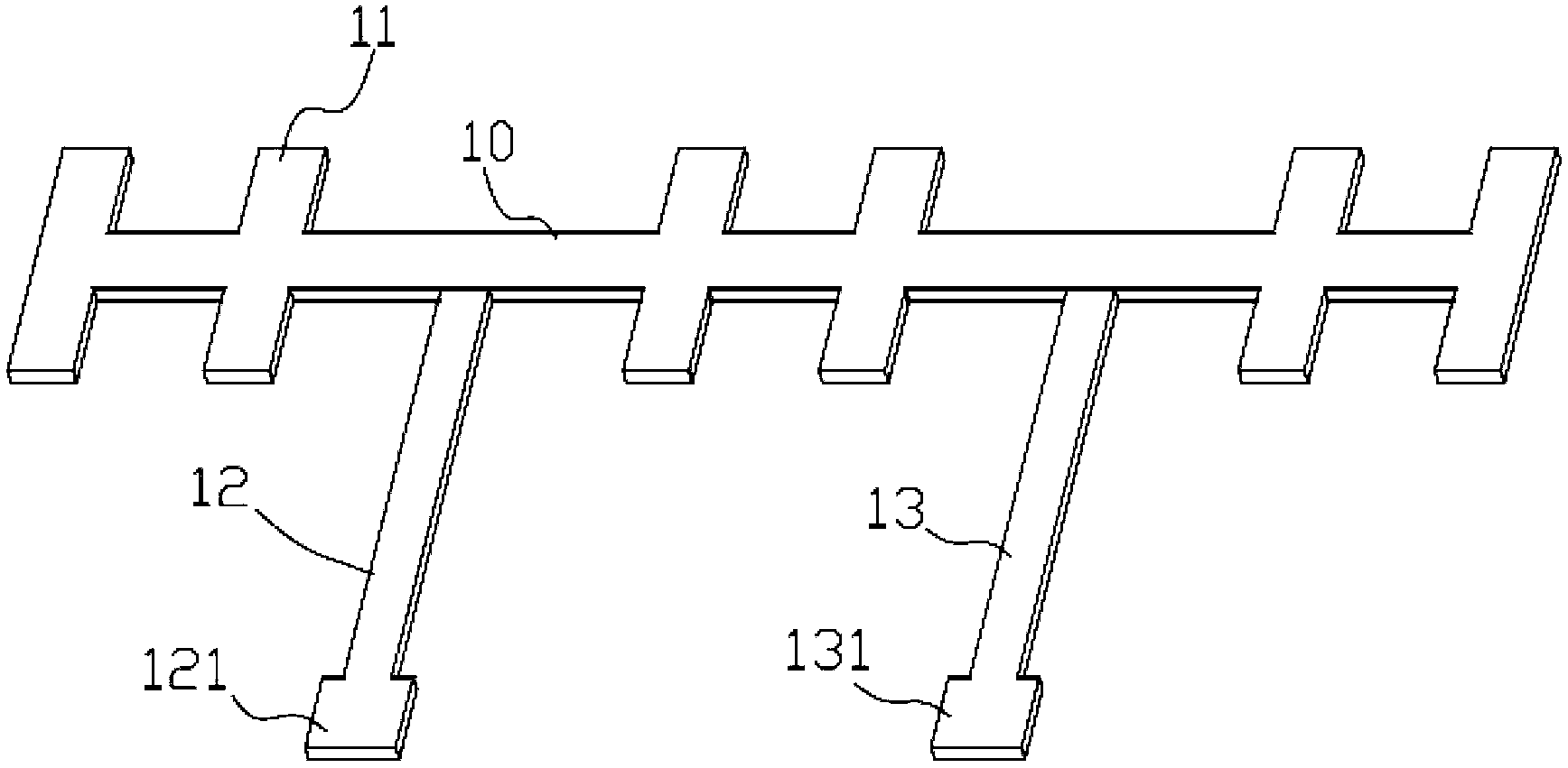 Circuit board structure and packaging structure for IGBT (insulated gate bipolar transistor) module