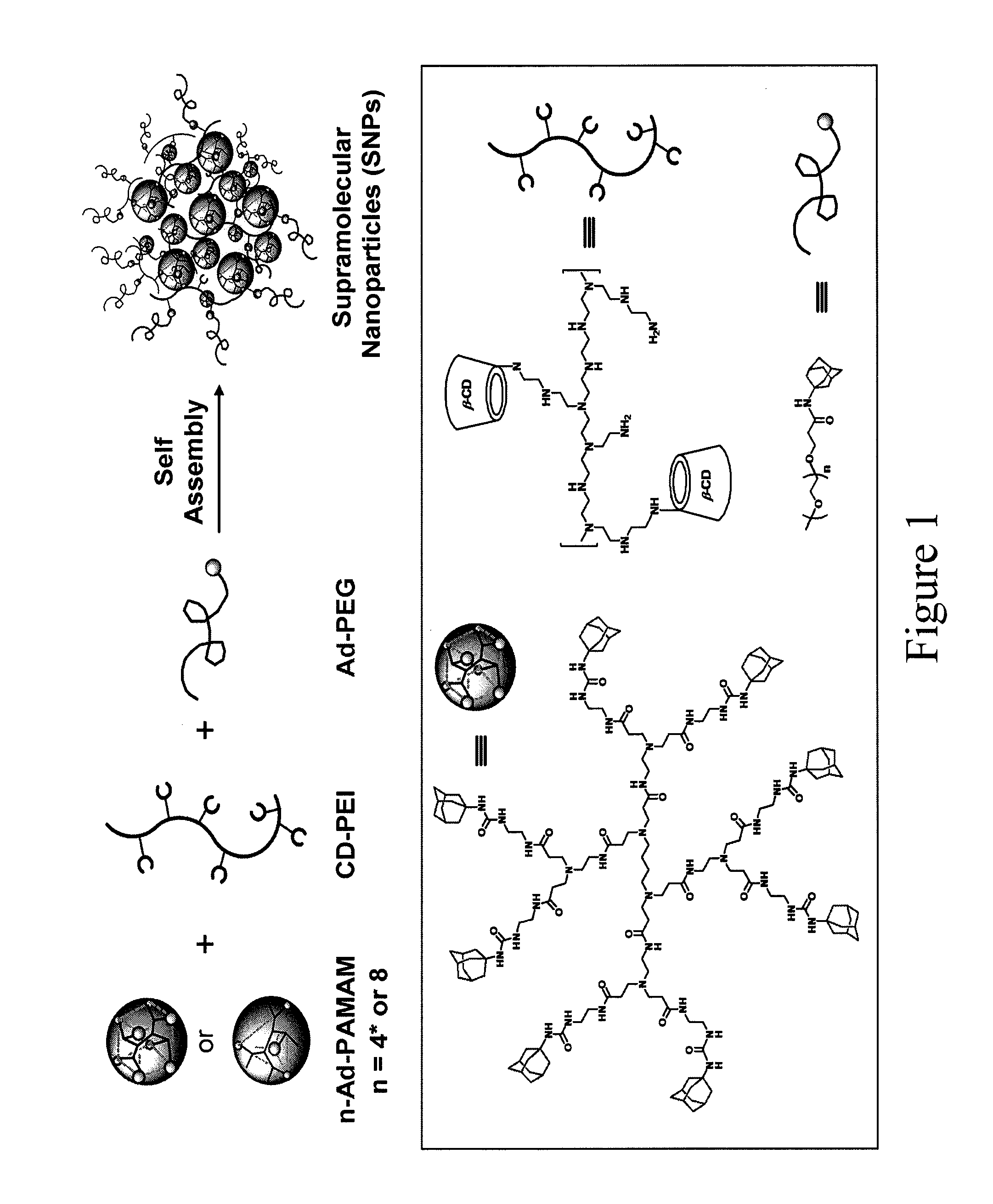 Supramolecular approach for preparation of size controllable nanoparticles