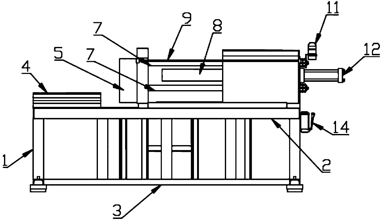 Extruding machine with infrared induction