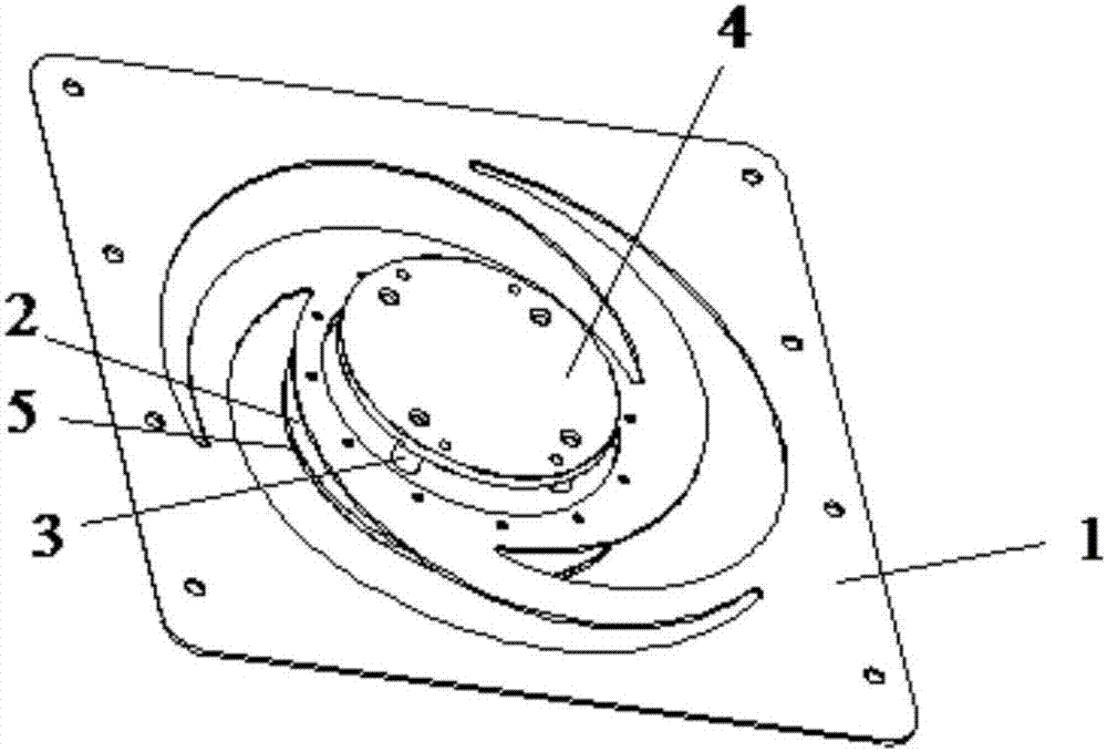 A small electronic component double-layer shock absorber based on leaf springs