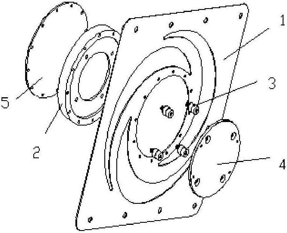 A small electronic component double-layer shock absorber based on leaf springs