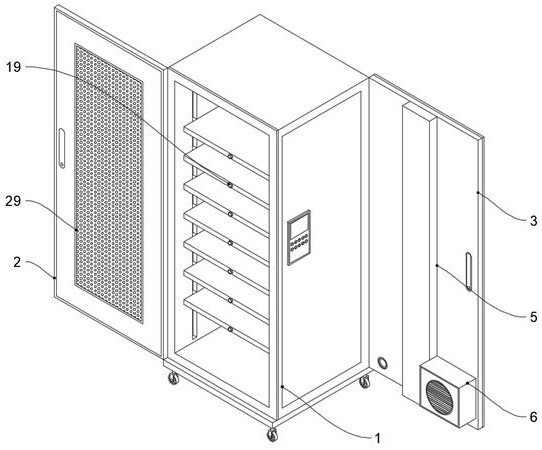 Internet-based server cabinet for database management