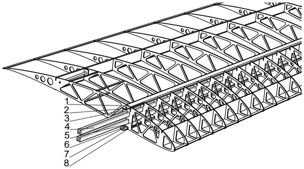 Wing spar of small and medium-sized light unmanned aerial vehicle, control method and application