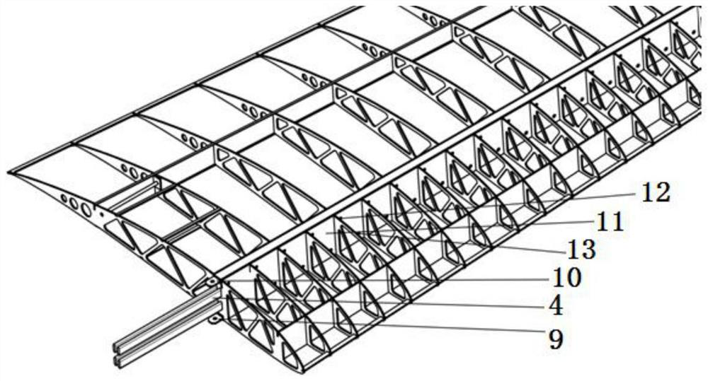 Wing spar of small and medium-sized light unmanned aerial vehicle, control method and application