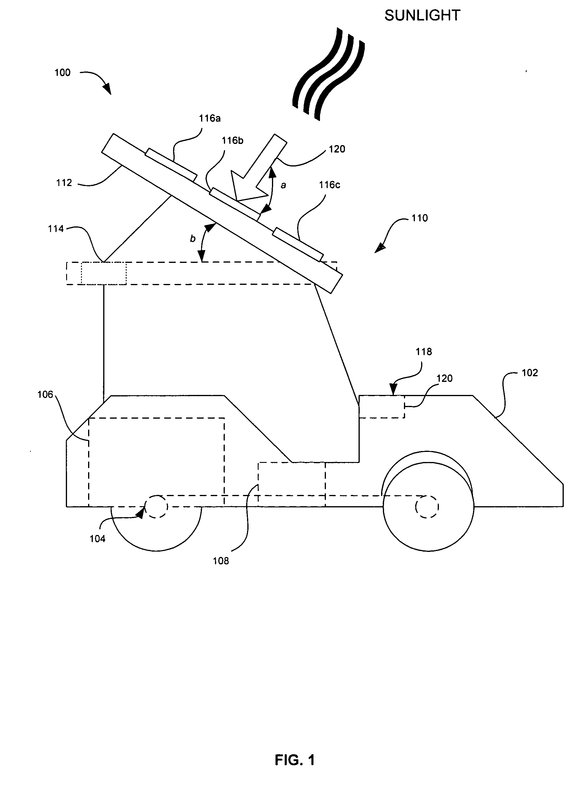 Powering a vehicle and providing excess energy to an external device using photovoltaic cells