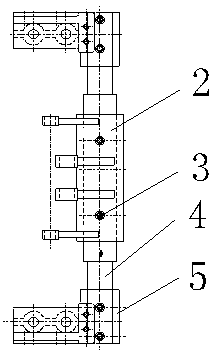 Connecting lever assembling tool of high-voltage disconnecting switch
