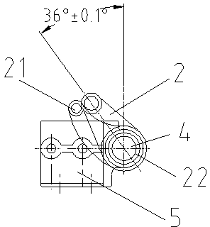 Connecting lever assembling tool of high-voltage disconnecting switch