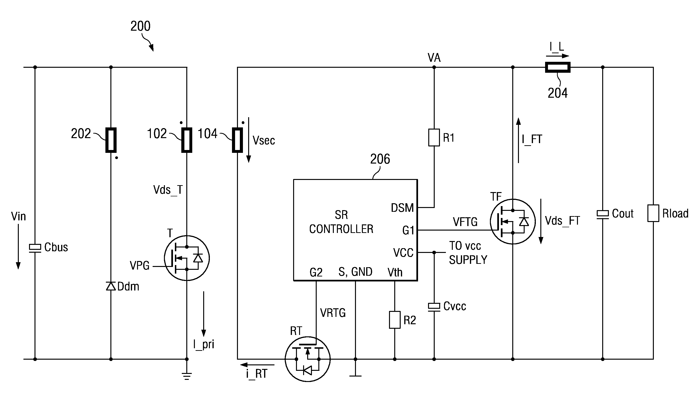 Synchronous rectifier control using load condition determination