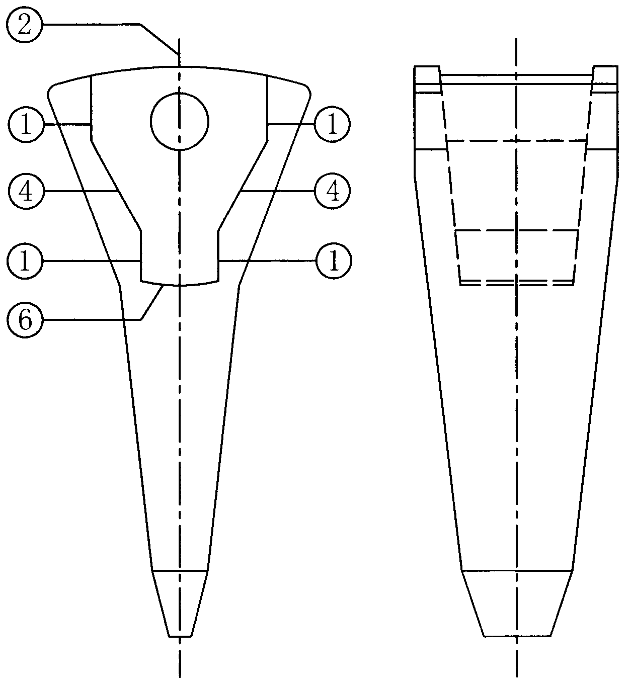 Bucket tooth and tooth base connecting mechanism of engineering machine