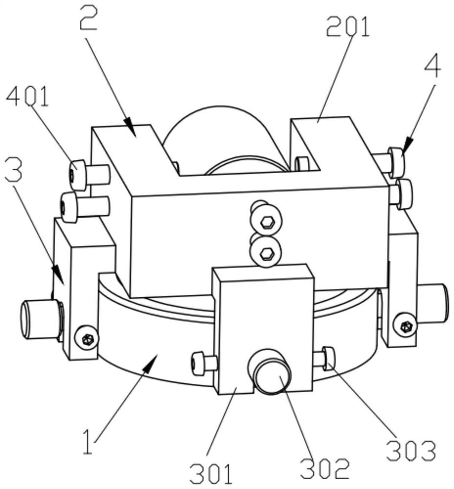 Three-dimensional micro-motion fixed measuring device for optical measured object