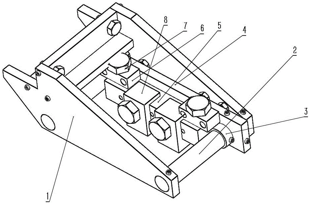 Assembly type movable machine frame easy to detach and assemble