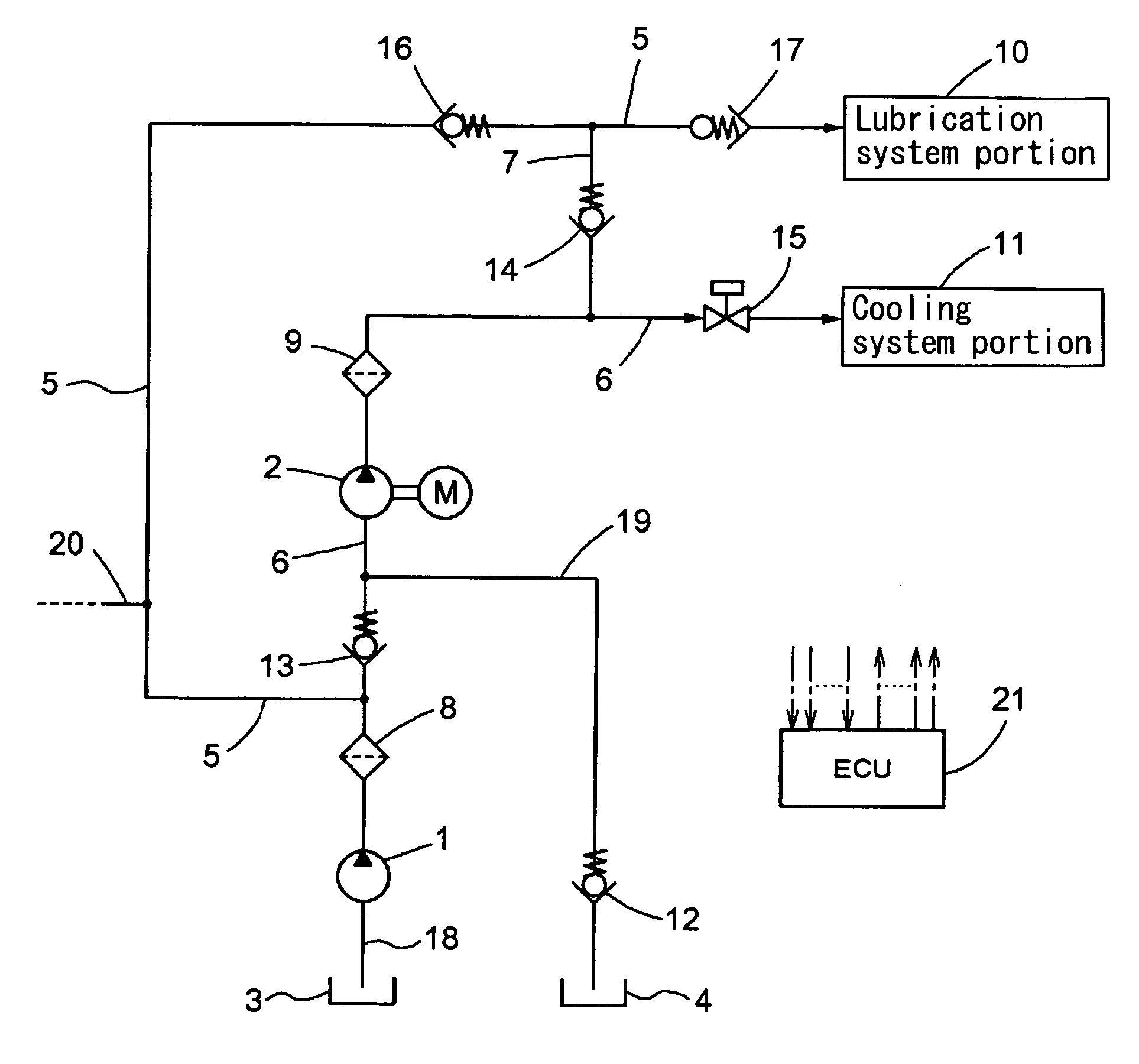 Oil supply device for engine