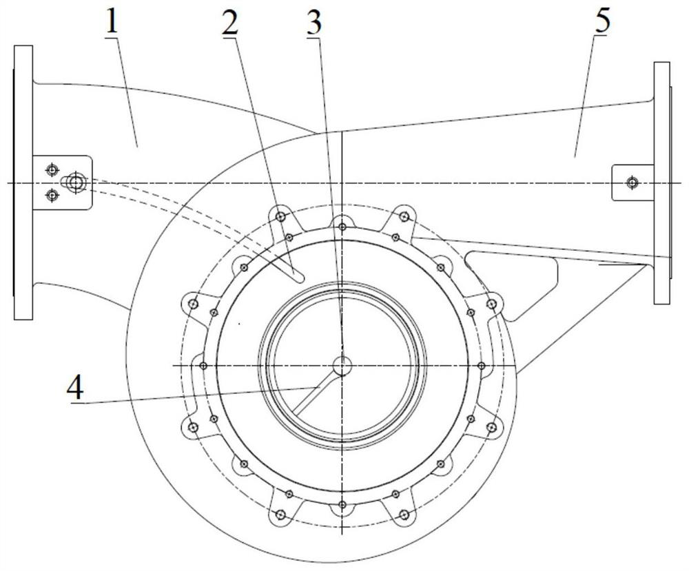 Vertical pipeline pump uniform in inlet flow field velocity distribution