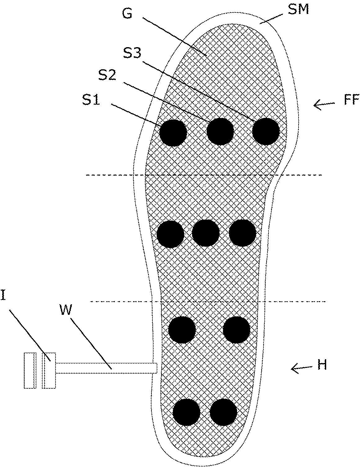 Footwear product for functional electrical stimulation