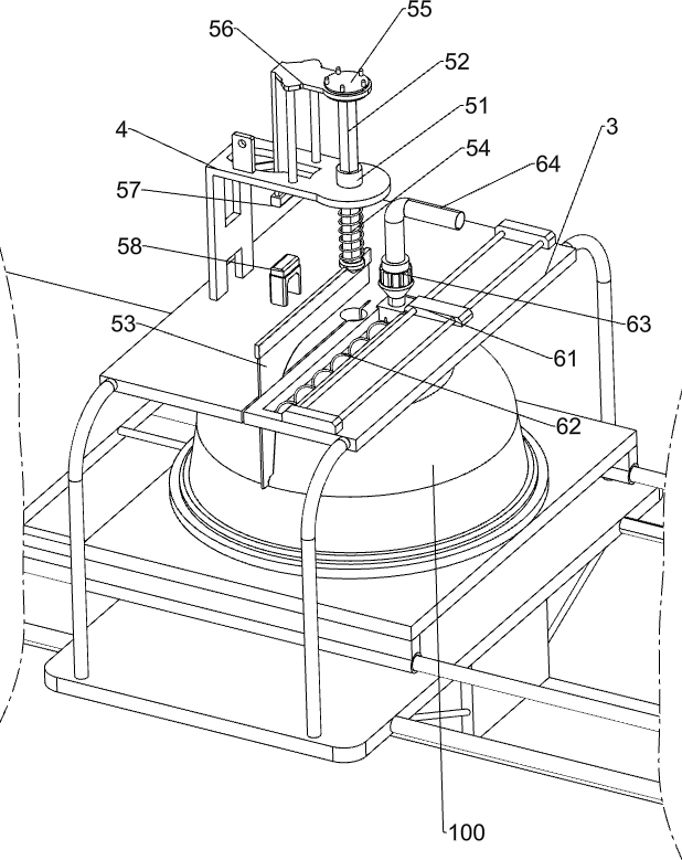Aluminum pot processing device for kitchen ware processing
