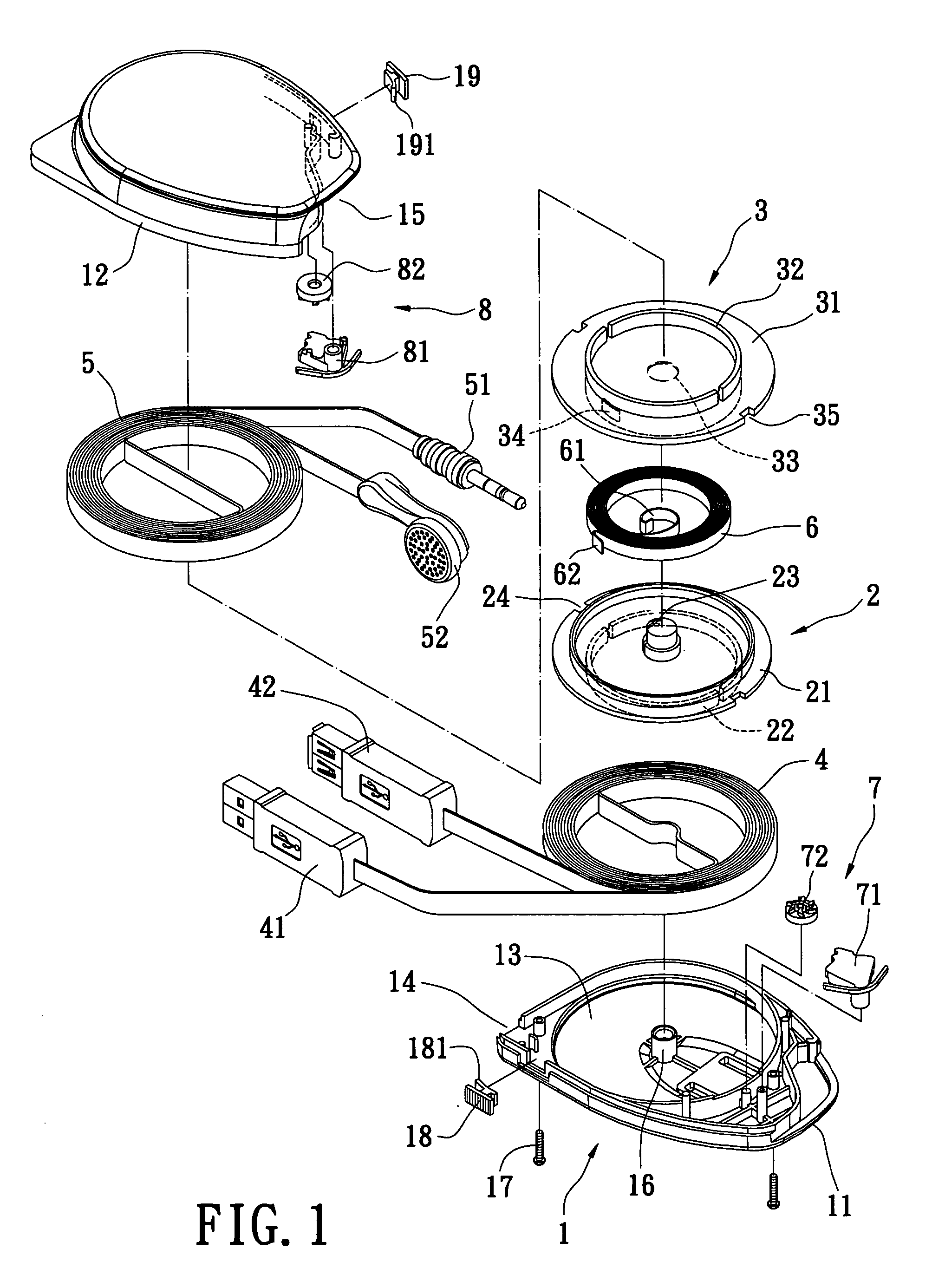 Wire-winding device for two kinds of cables