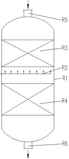 Coke-oven gas quench-type methanation reaction device and reaction method thereof