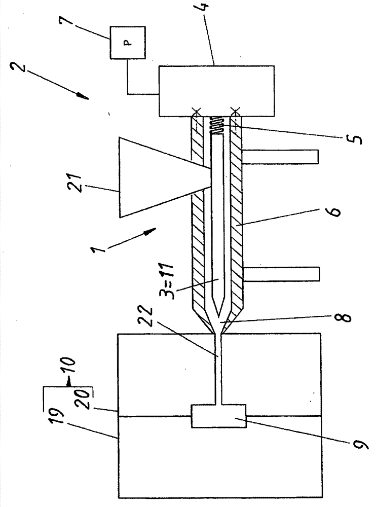 Injection units for molding machines