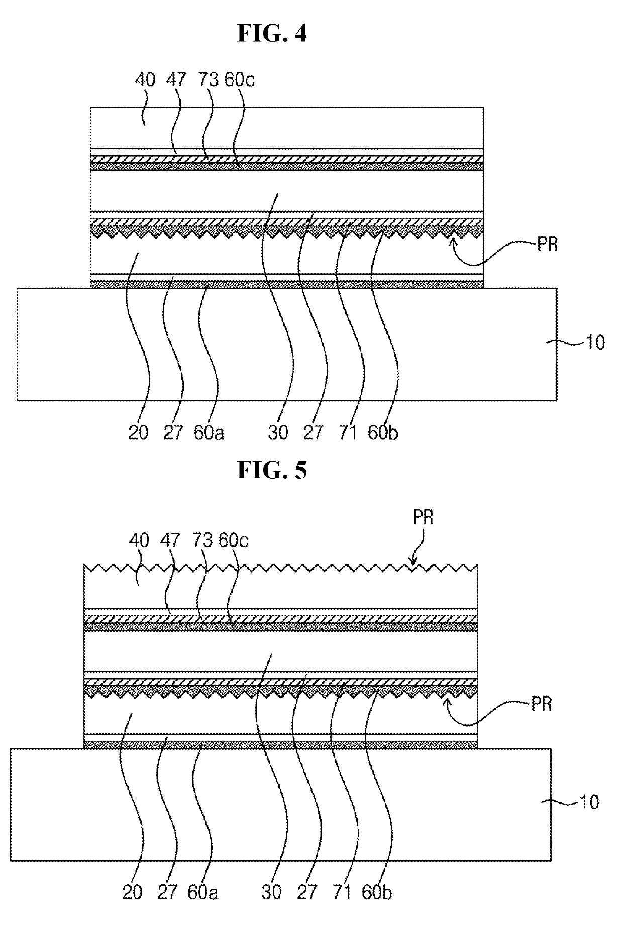 Light emitting stacked structure and display device having the same