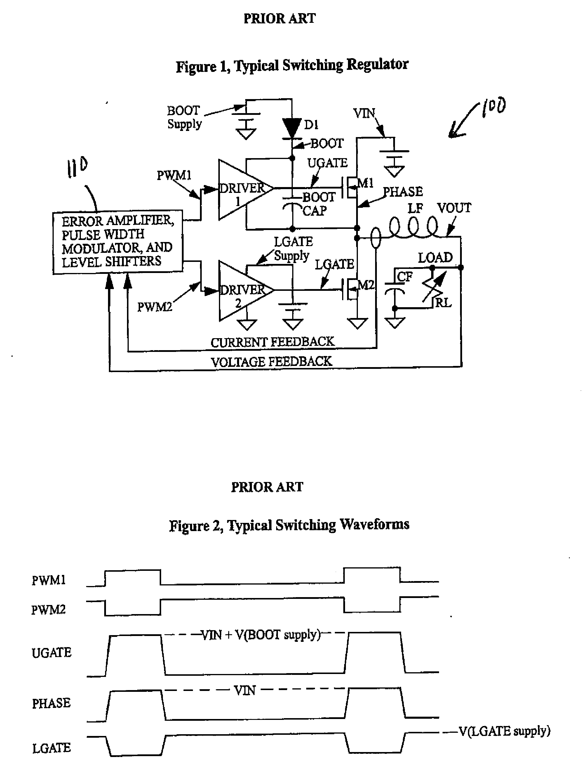 Load compensated switching regulator