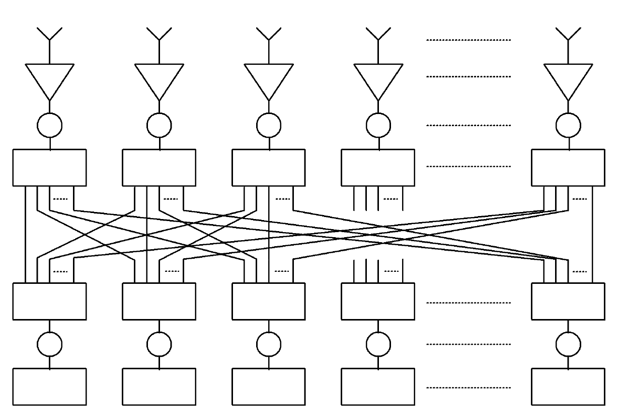 Light control microwave beam receiving system