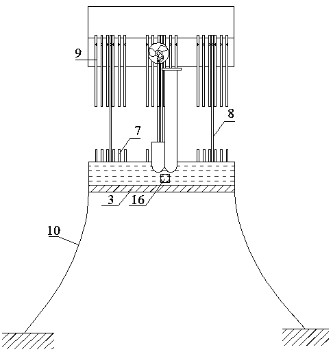 Overwater protection device with wave dissipation and seawater desalting functions