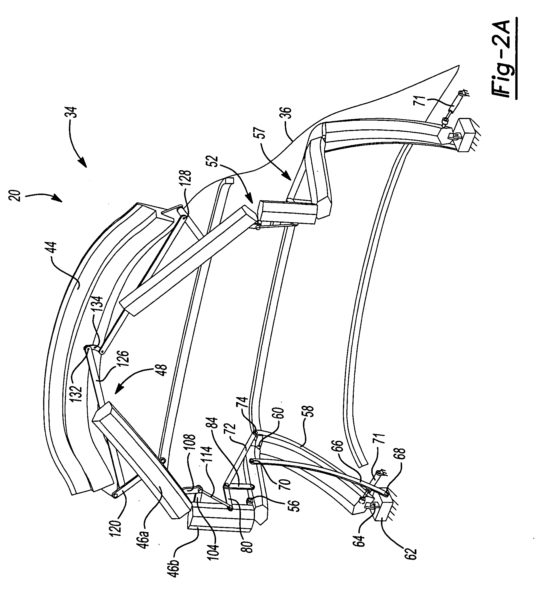 Convertible roof system with dampening device