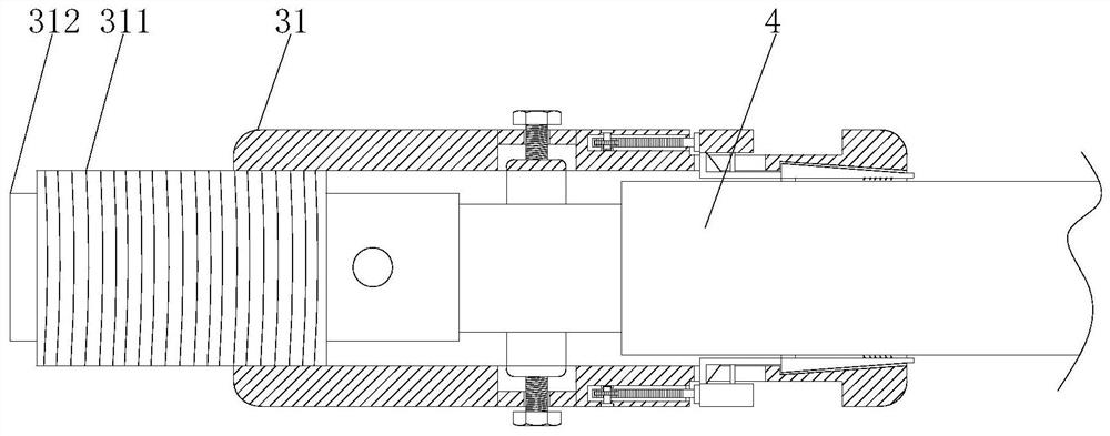 A large-length high-voltage cable clamping head and its assembly method