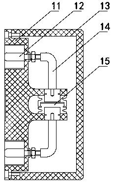 Partial discharge simulation test system and method based on oscillatory waves