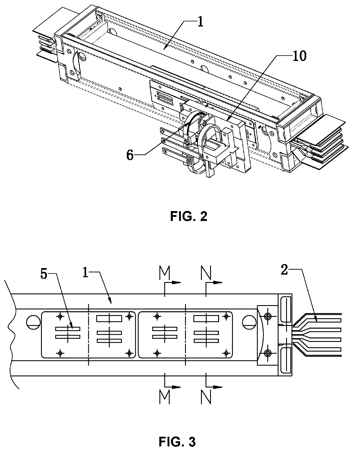 Elastic plug-in jaw structure for tap-off unit and plug-in structure for busbar trunking system
