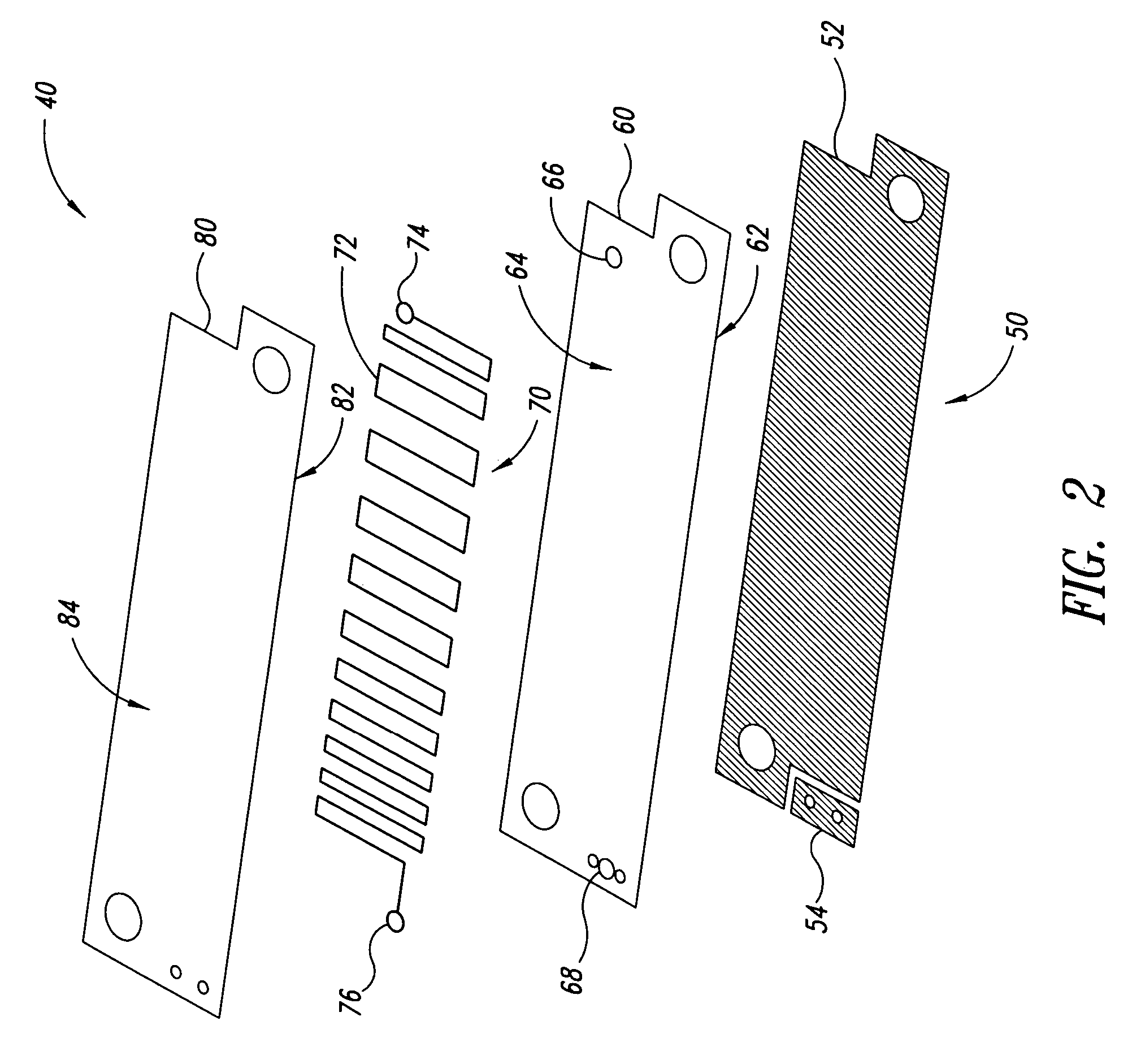 Integrated current collector and electrical component plate for a fuel cell stack