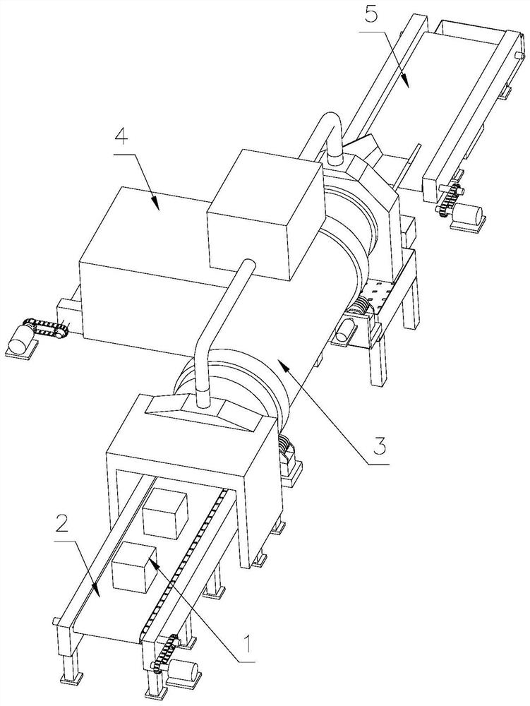 Environment-friendly recycling treatment device for casting waste residues