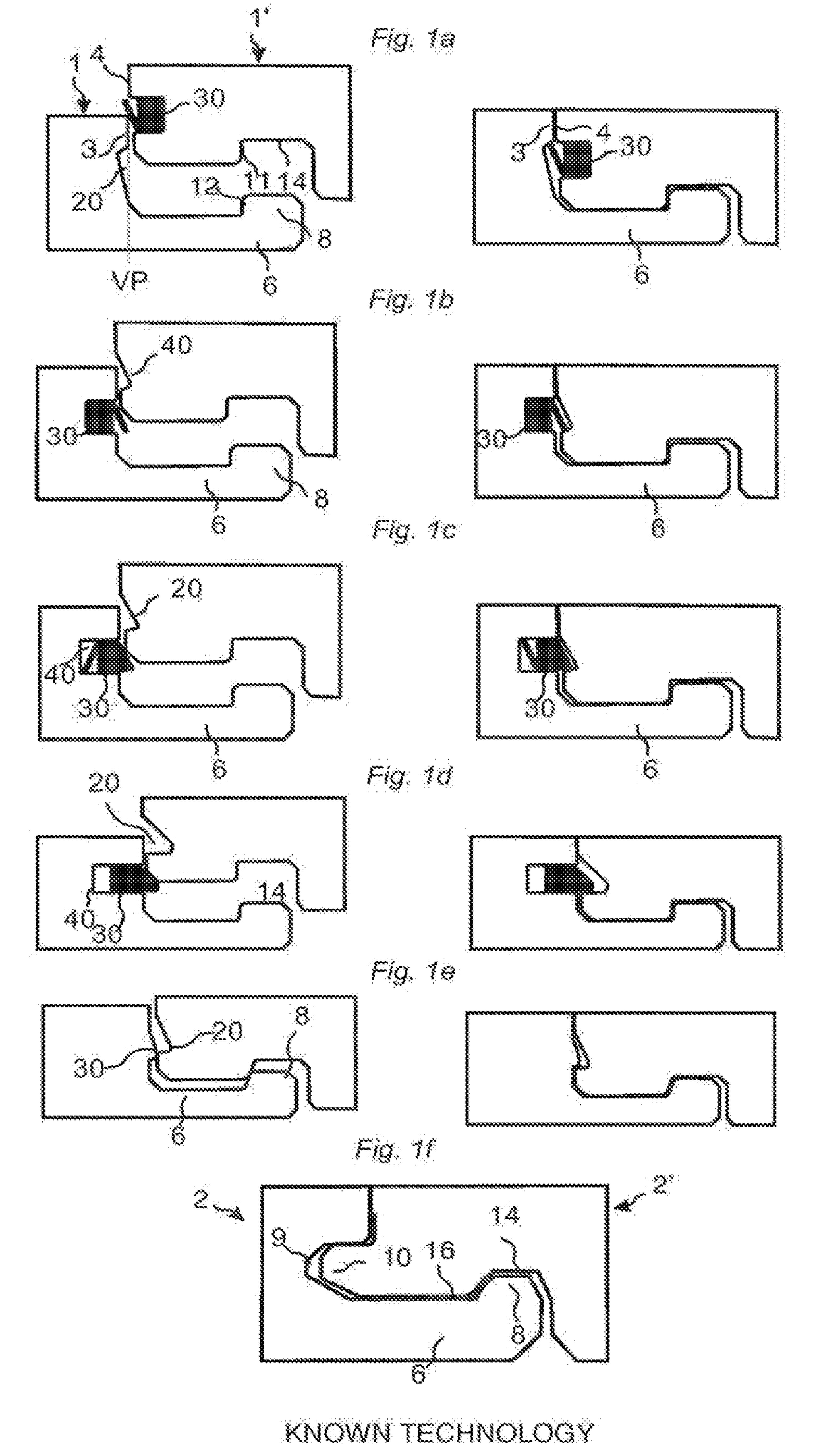 Mechanical locking system for floor panels