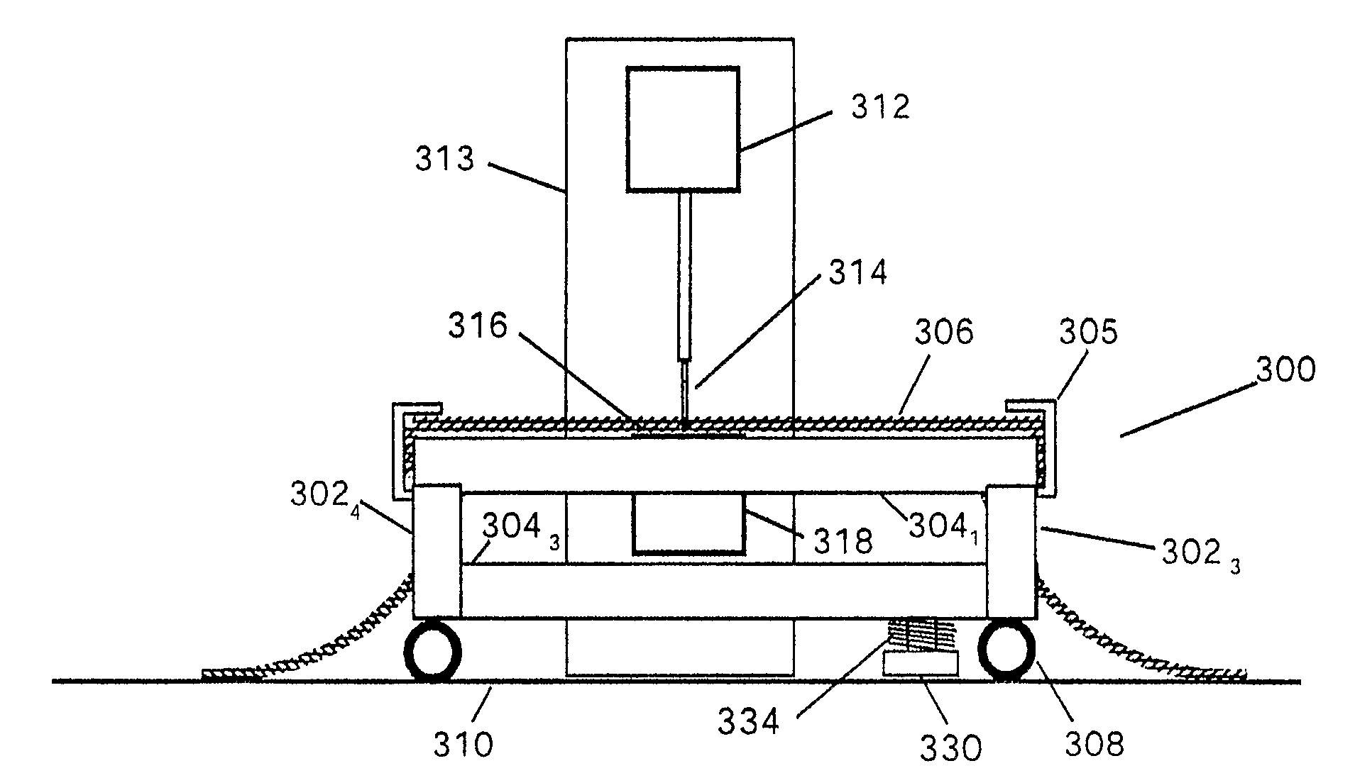 Quilting method and apparatus using frame with motion detector