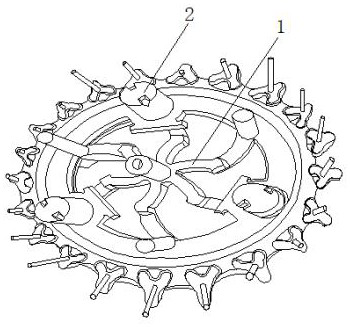 A sand-coated iron mold process for the production of driving wheel steel castings